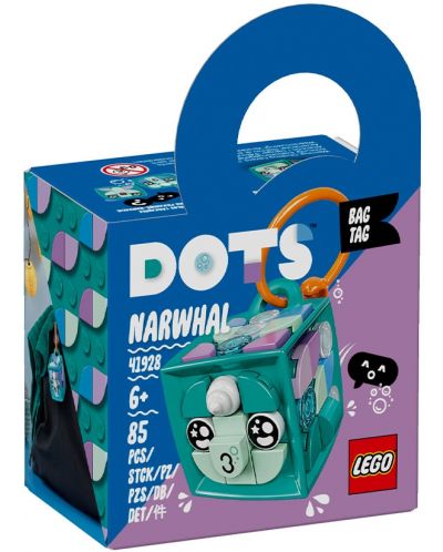 Eticheta pentru geanta Lego Dots - Narwhal (41928) - 1