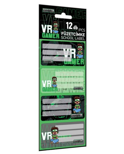 Etichete Lizzy Card Bossteam VR Gamer -12 buc - 1