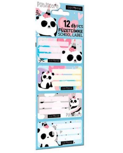 Etichete Lizy Card - Lollipop Pandacorn, 12 buc. - 1