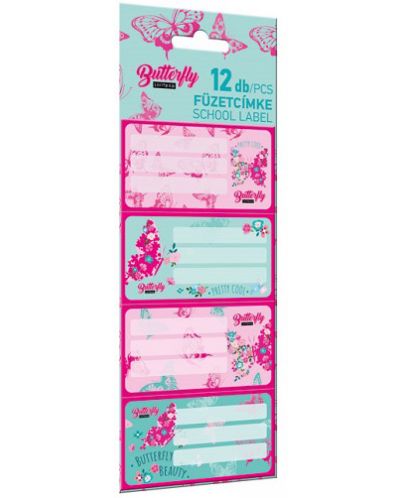Etichete Lizzy Card Cute Butterfly - 12 bucăți - 1
