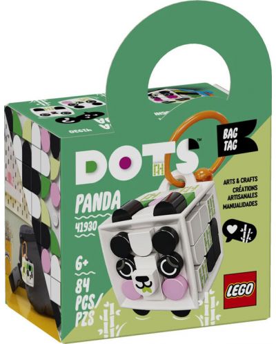 Eticheta pentru geanta Lego Dots - Panda (41930) - 1