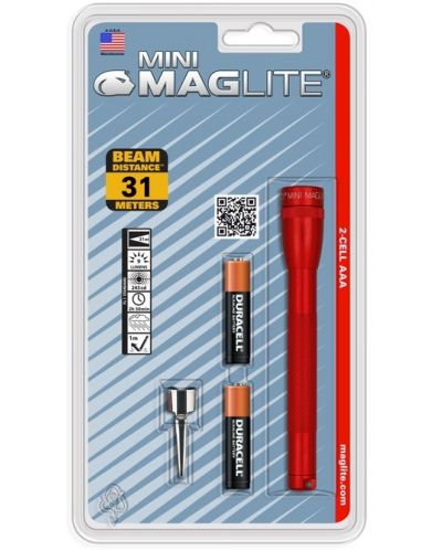 Felinar Maglite Mini - AAA, roșu - 1