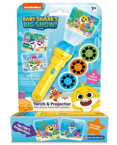 Lanternă și reflector Brainstorm - Baby Shark - 1