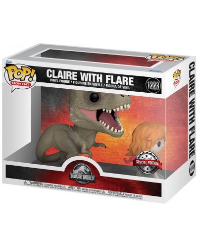 Figurină Funko POP! Moments: Jurassic World - Claire with Flare (Special Edition) #1223 - 2