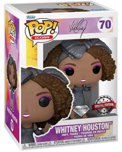 Figurina Funko POP! Icons: Whitney Houston - Whitney Houston (Diamond Collection) (Special Edition) #70	 - 2
