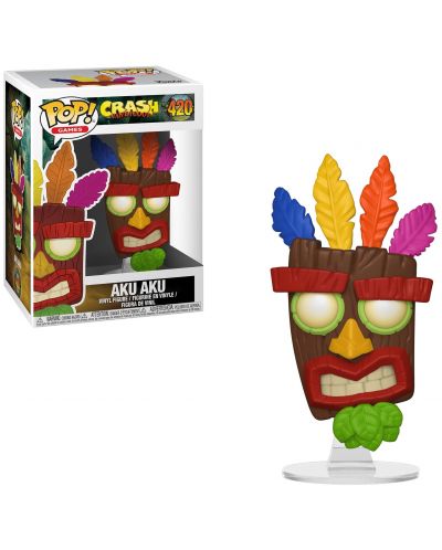 Figurina Funko Pop! Games: Crash Bandicoot - Aku Aku, #420 - 2