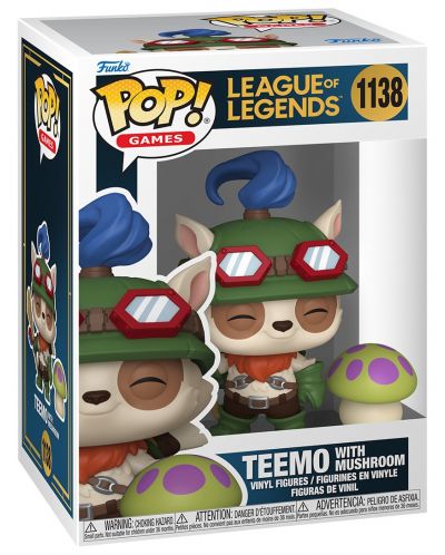 Figurină Funko POP! Games: League of Legends - Teemo with Mushroom