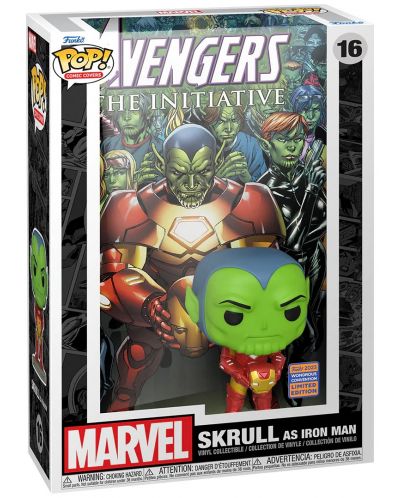 Figura Funko POP! Comic Covers: Avengers The Initiative - Skrull as Iron Man (Wondrous Convention Limited Edition) #16 - 2