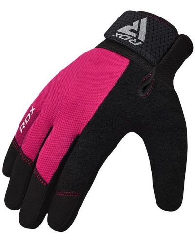 Mănuși de fitness RDX - W1 Full Finger+, roz/negru - 5