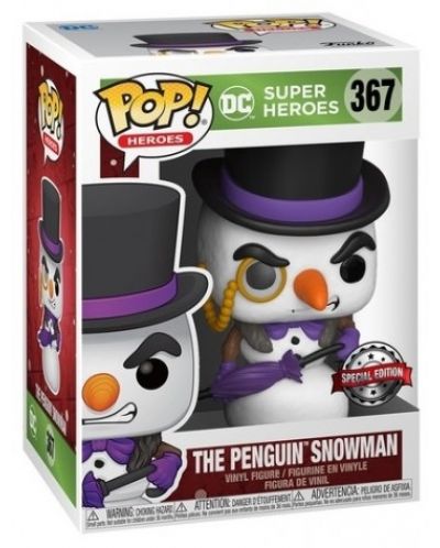 Figurina Funko POP! DC Comics: Batman - The Penguin Snowman (Special Edition) #367 - 2
