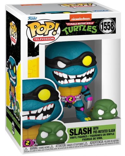 Figurină Funko POP! Television: Teenage Mutant Ninja Turtles - Slash with Pre-Mutaded Slash #1558 - 2