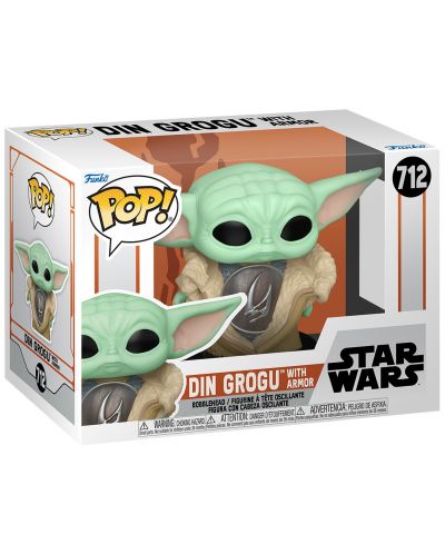 Figurină Funko POP! Television: The Mandalorian - Din Grogu with Armor #712 - 2