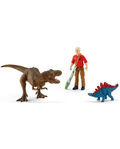 Figurina Schleich Dinosaurs - Atacul Tiranosaurului Rex - 2