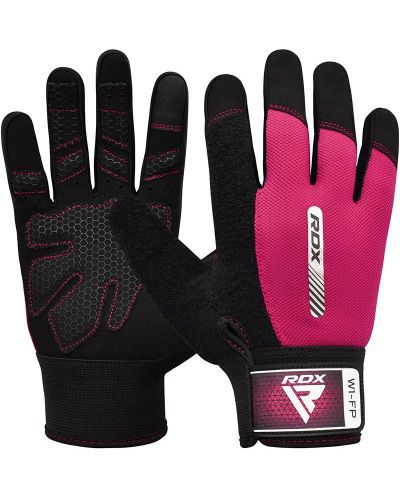 Mănuși de fitness RDX - W1 Full Finger, roz/negru - 1