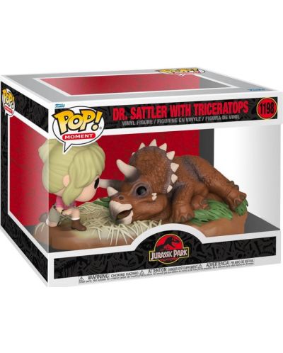 Figurina Funko POP! Moment: Jurassic Park - Dr. Sattler with Triceratops (Special Edition) #1198 - 2