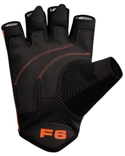 Mănuși de fitness RDX - Sumblimation F6, negri/portocalii  - 2