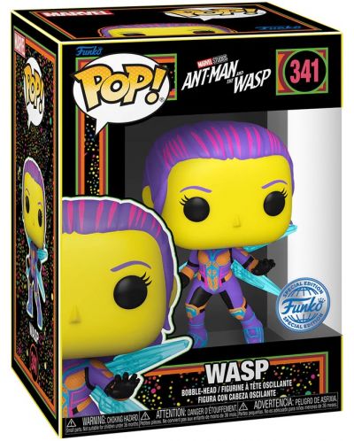 Figurină Funko POP! Marvel: Ant-Man and the Wasp - Wasp (Blacklight) (Special Edition) #341 - 2