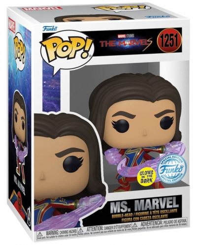 Figurină Funko POP! Marvel: The Marvels - Ms. Marvel (Glows in the Dark) (Special Edition) #1251 - 2