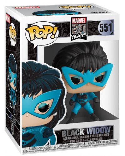 Figurina Funko Pop! Marvel: 80 Years - Black Widow (Bobble-Head), #551 - 2
