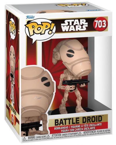 Figurină Funko POP! Movies: Star Wars - Battle Droid #703  - 2