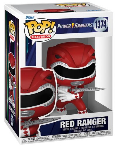 Figurină Funko POP! Television: Mighty Morphin Power Rangers - Red Ranger (30th Anniversary) #1374 - 2
