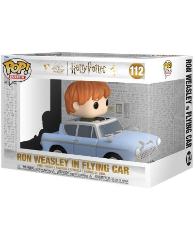 Figurină Funko POP! Rides: Harry Potter - Ron Weasley in Flying Car #112 - 2