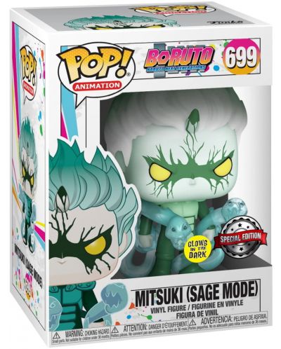 Figurină Funko POP! Animation: Boruto - Mitsuki (Sage Mode) (Glows in the Dark) (Hot Topic Exclusive) #699 - 3