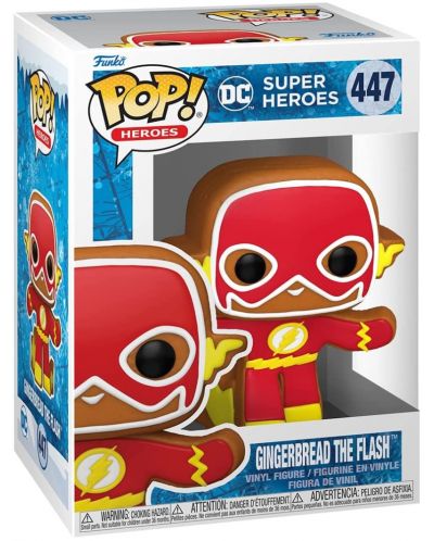 Figurină Funko POP! DC Comics: Holiday - Gingerbread The Flash #447 - 2
