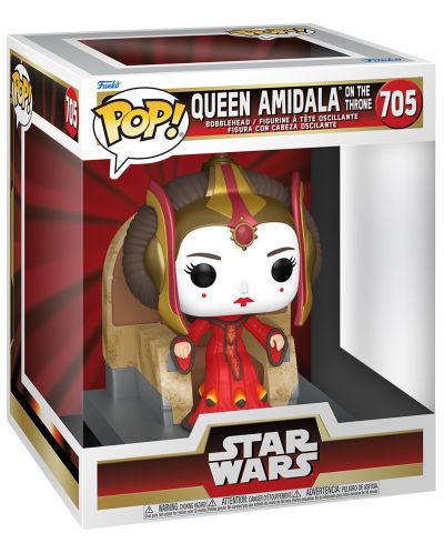 Figurină Funko POP! Deluxe: Star Wars - Queen Amidala on the Throne #705 - 2