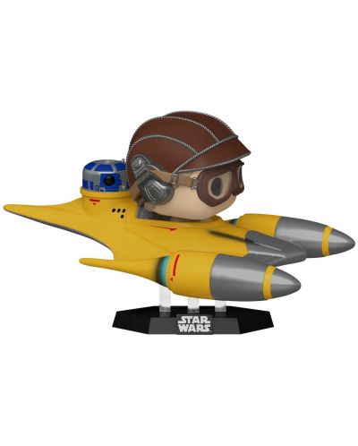 Figura Funko POP! Rides Deluxe: Star Wars - Anakin Skywalker in Naboo Starfighter (with R2-D2) #677 - 1