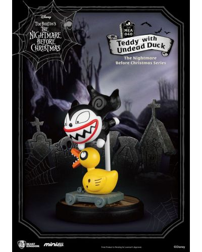 Figurină Beast Kingdom Disney: Nightmare Before Christmas - Teddy with Undead Duck (Mini Egg Attack), 8 cm - 3