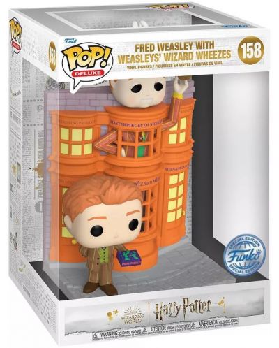 Figurină Funko POP! Deluxe: Harry Potter - Fred Weasley with Weasley's Wizard Wheezes (Special Edition) #158 - 2