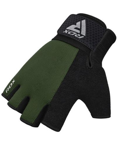 Mănuși de fitness RDX - W1 Half+, verde/negru - 5