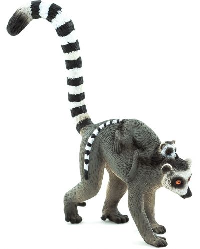 Figurina Mojo Wildlife - Lemur cu pui Lemur - 1