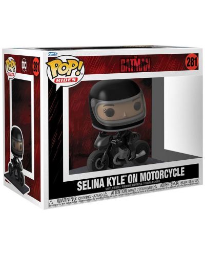 Figurina Funko POP! Rides: The Batman - Selina Kyle on Motorcycle #281 - 2