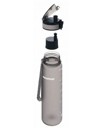 Sticlă filtrantă pentru apă Aquaphor - City, 160009, 0,5 l, gri - 3