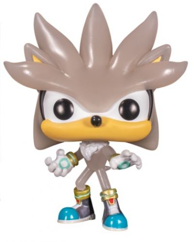 Figurina Funko POP! Games: Sonic - Silver (Glows in he Dark) #633 - 1