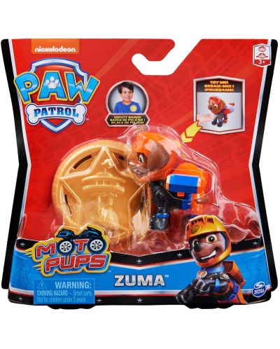 spin Elemental Overall Figurina Spin Master Paw Patrol Moto Pups - Zuma, cu insigne | Ozone.ro