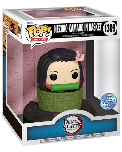 Figurină Funko POP! Deluxe: Demon Slayer - Nezuko Kamado in Basket (Special Edition) #1309 - 2