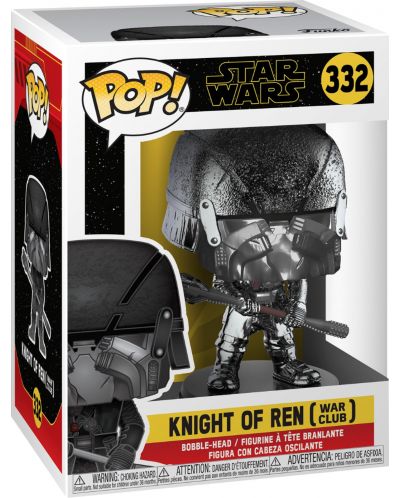 Figurina Funko POP! Star-Wars: Knight of Ren - War Club (Chrome) #332	 - 2