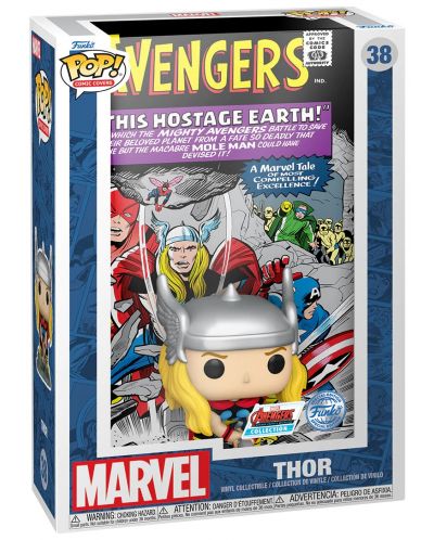 Figurină Funko POP! Comic Covers: The Avengers - Thor (Special Edition) #38 - 2