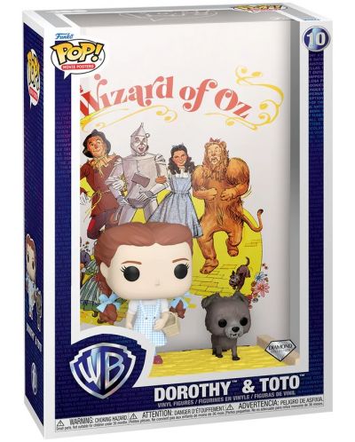  Funko POP! Postere de film: Vrăjitorul din Oz - Dorothy & Toto (Colecția de diamant) #10 - 2