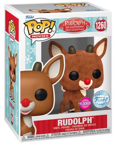 Figurină Funko POP! Movies: Rudolph - Rudolph (Flocked) (Special Edition) #1260 - 2