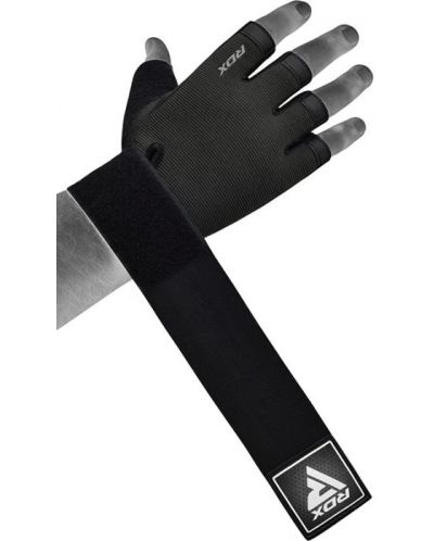 Mănuși de fitness RDX - T2 Half Finger Plus, mărimea L, negru - 3