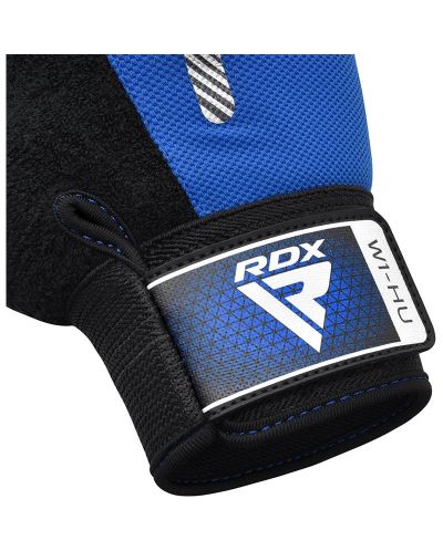 Mănuși de fitness RDX - W1 Half, albastru/negru - 6