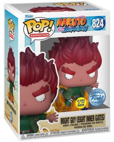 Figurina Funko POP! Animation: Naruto Shippuden - Might Guy (Eight Inner Gates) (Glows in the Dark) (Special Edition) #824 - 2