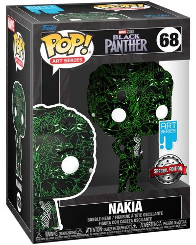 Figurina Funko POP! Marvel: Black Panther - Nakia (Art Series) (Special Edition) #68 - 2