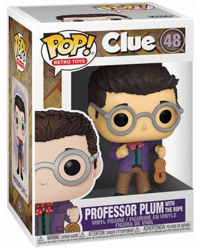 Figurina  Funko POP! Retro Toys: Clue - Professor Plum with Rope #48	 - 2