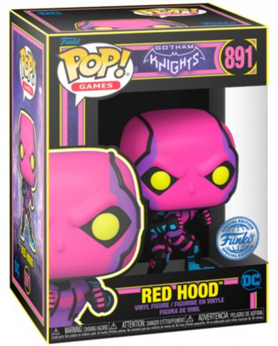 Jocuri Funko POP!: Cavalerii din Gotham - Red Hood (Blacklight) (Ediție specială) #891 - 2