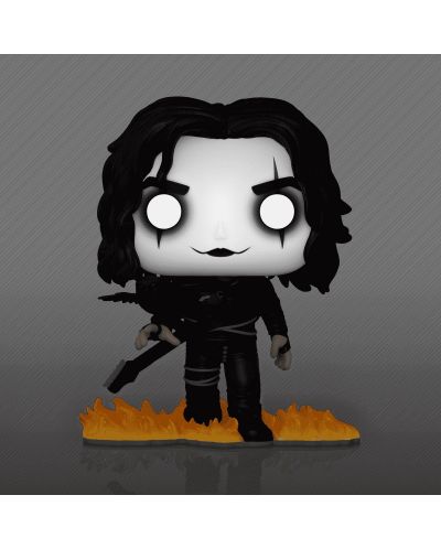Figurină Funko POP! Movies: The Crow - Eric Draven (With Crow) (Glows in the Dark) (Special Edition) #1429 - 3